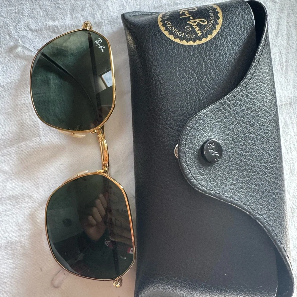 Ray-Ban Hexagonal Gold Sunglasses - Picture 2 of 7
